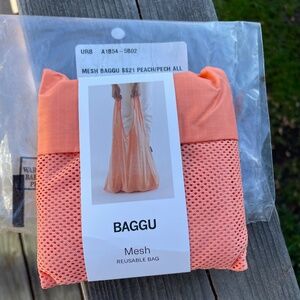 BAGGU PEACH/PINK MESH REUSABLE BAG